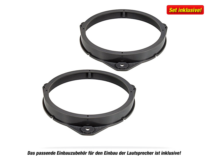 JBL Front/Heck 16,5cm/10cm Auto Lautsprecher/Boxen/Speaker Komplett-Set kompatibel für FIAT