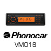 Phonocar VM016 1-DIN Auto/LKW/Bus Autoradio für 12-24V - Bluetooth/USB/SD/DAB+ (VM016)