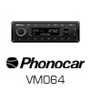 PHONOCAR VM064 Radio-Set + Unterbaukonsole für LKW/Truck/Bus/24 Volt/24